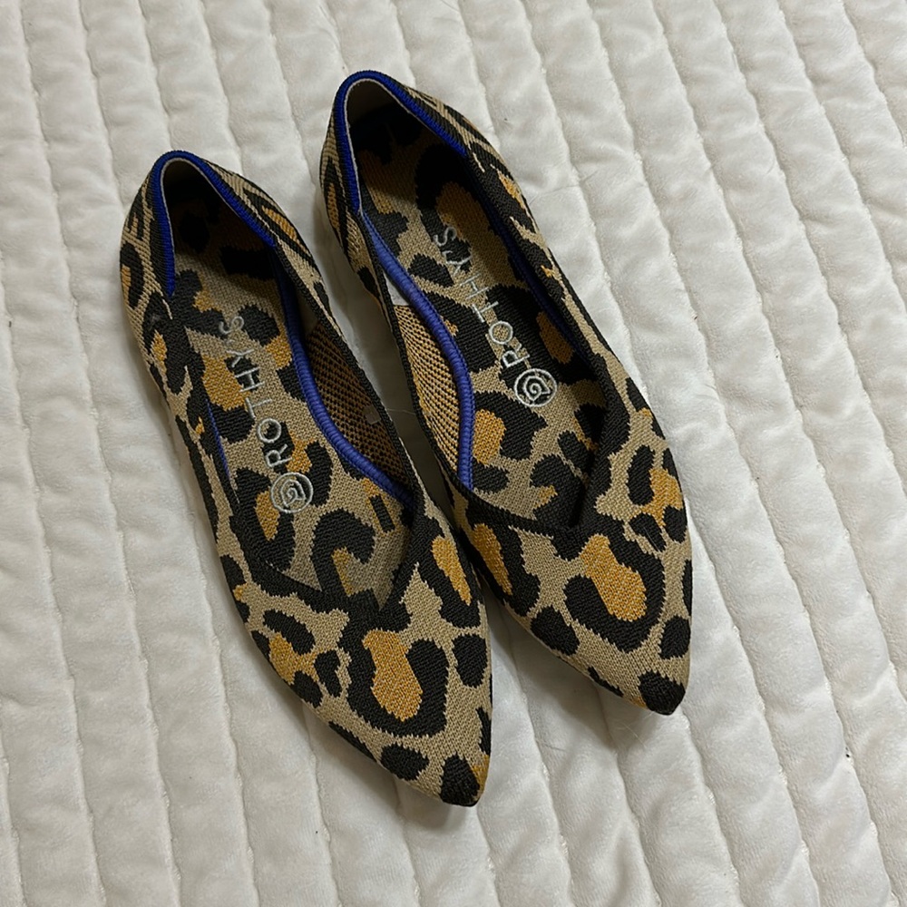 Rothy’s The Point cheetah leopard print 7
